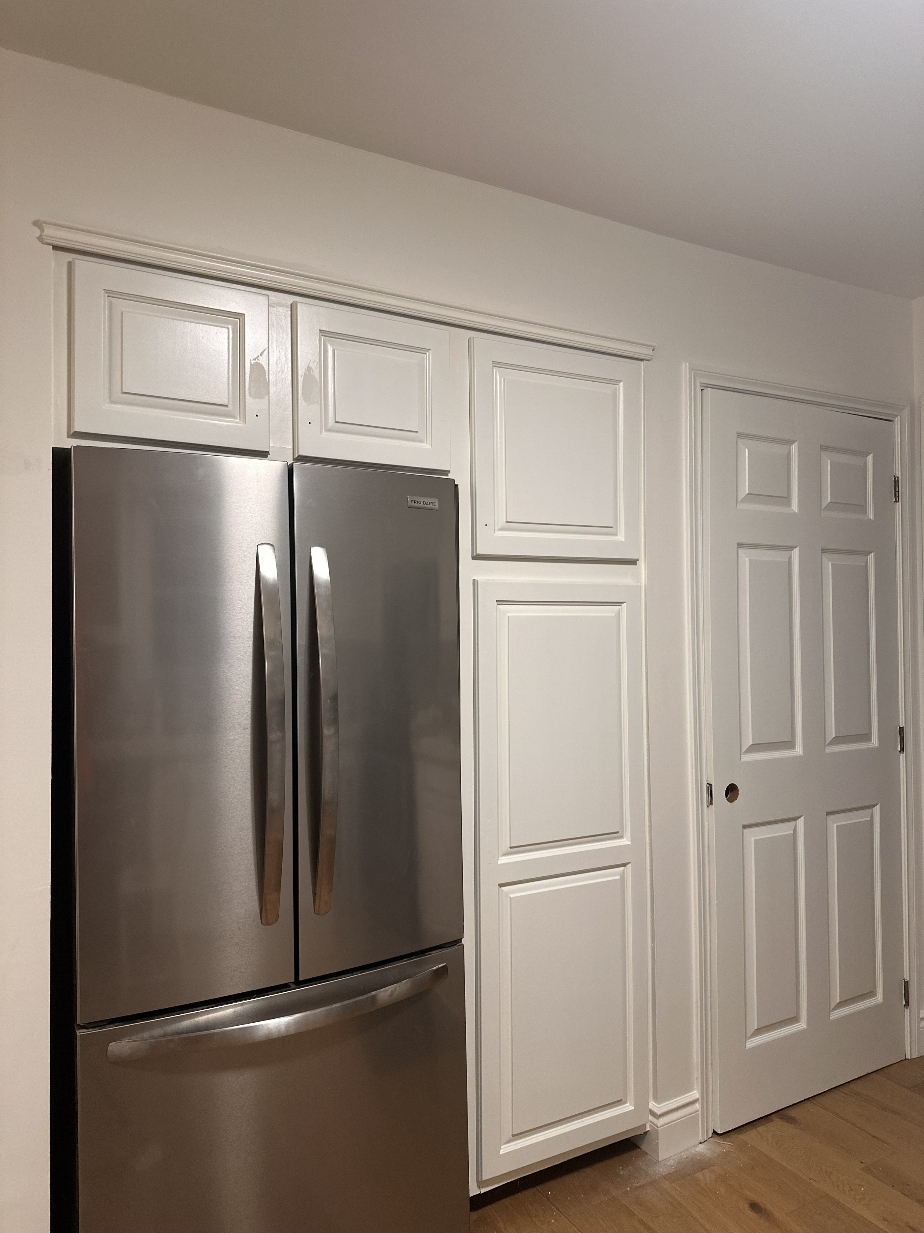 Finished flooring with trim